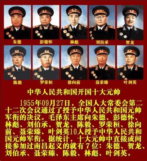 中共十大元帥|中華人民共和國元帥(中國十大元帥):歷史淵源,官職,軍。